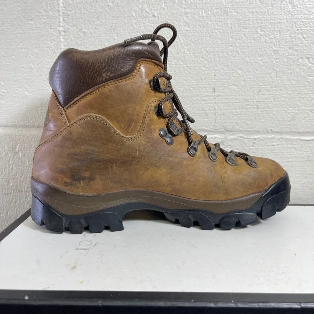 Zamberlan Goretex‎ GTX Brown Leather Hiking Trekking Boots Lace up Men's 7 M
